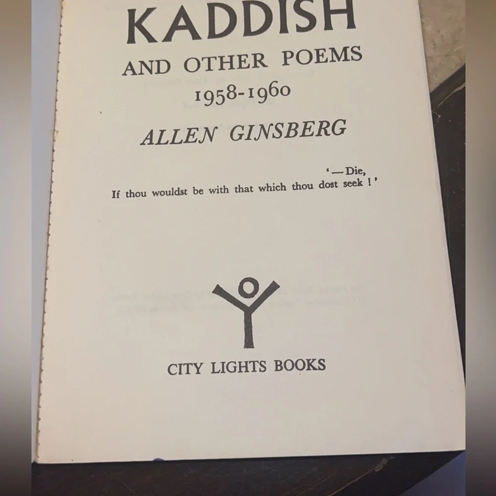 Kaddish And Other Poems Book By: Allen Ginsberg - Picture 3 of 4